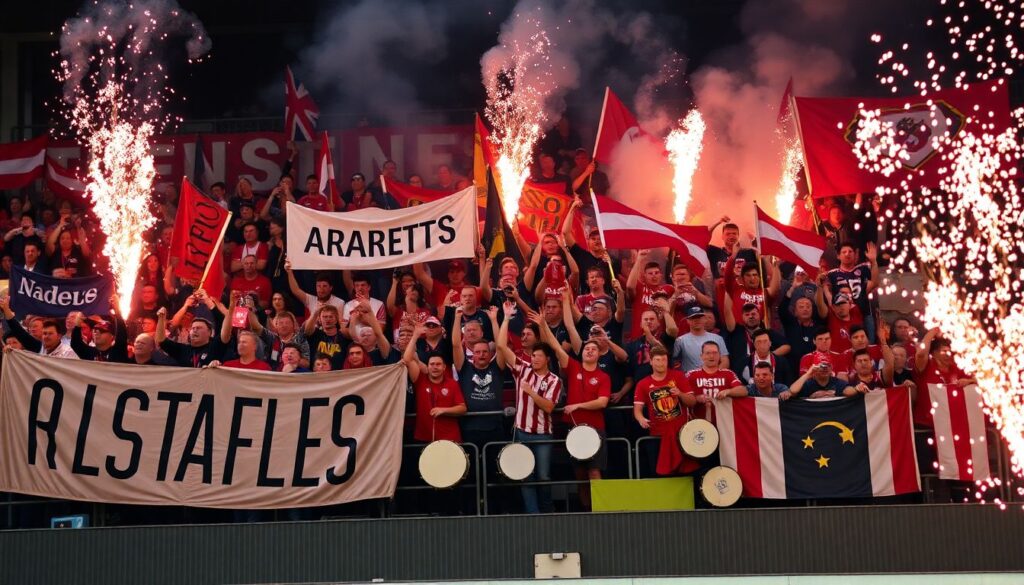 Фанатские традиции ЦСКА: кричалки, баннеры и уникальная атмосфера на трибунах - иллюстрация